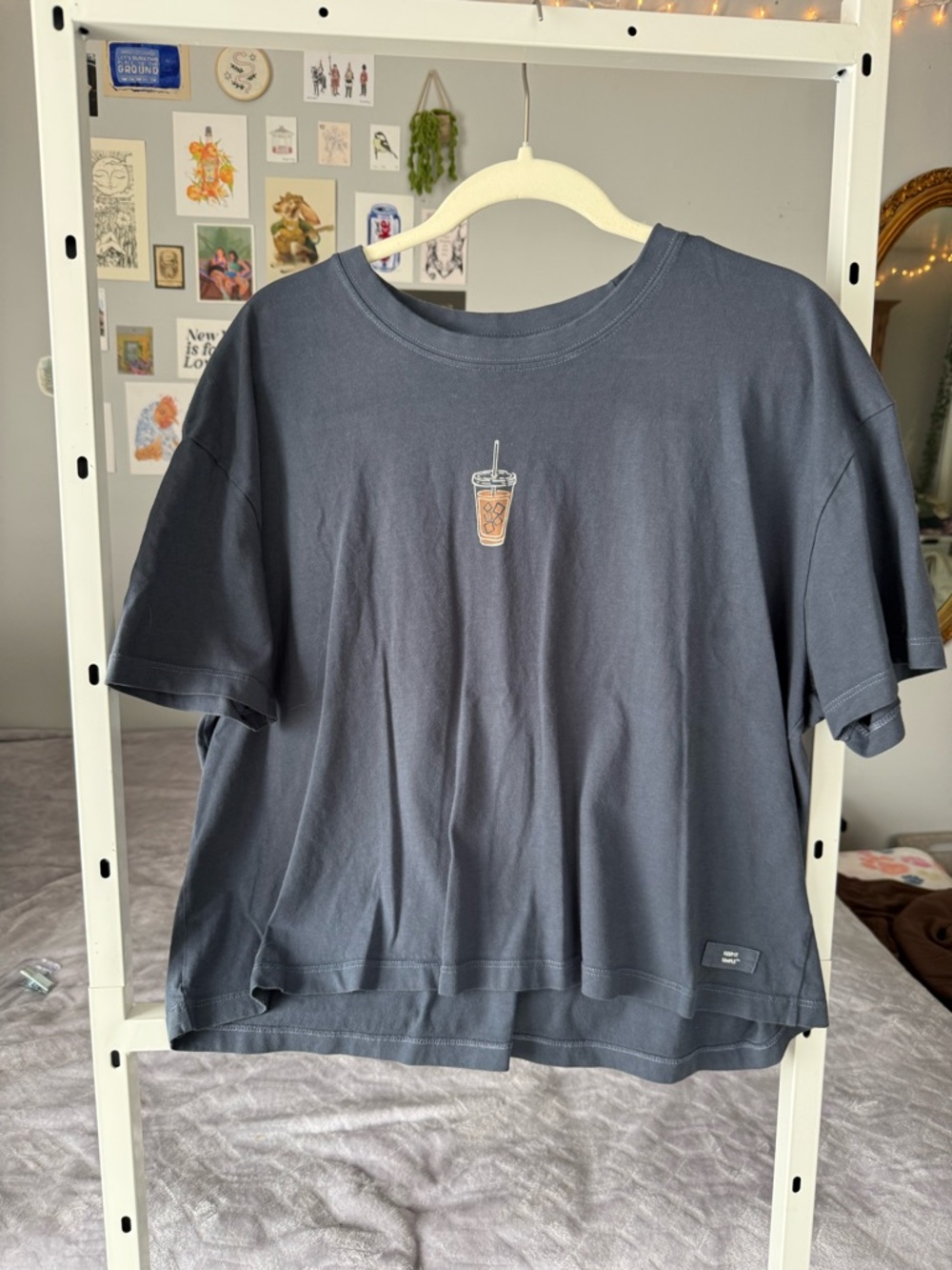Life is Good Iced Coffee Graphic Boxy Tee XL